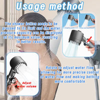 AGSIXZLAN German Multifunctional Massage And Skin Beauty Rain Shower Head With Handheld Spray,High Pressure with Filter Shower Head+59" PVC Hose+2 Shower Balls+4 Filter+Adjustable Bracket (Set)