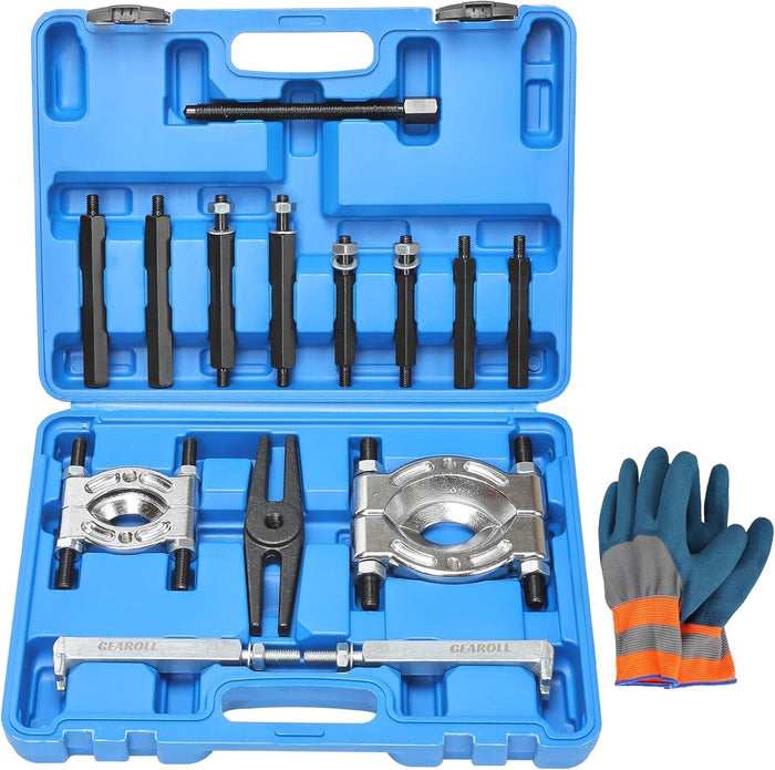 14Pcs Bearing Puller Set: 5 Ton Capacity Bearing Splitter – Front View