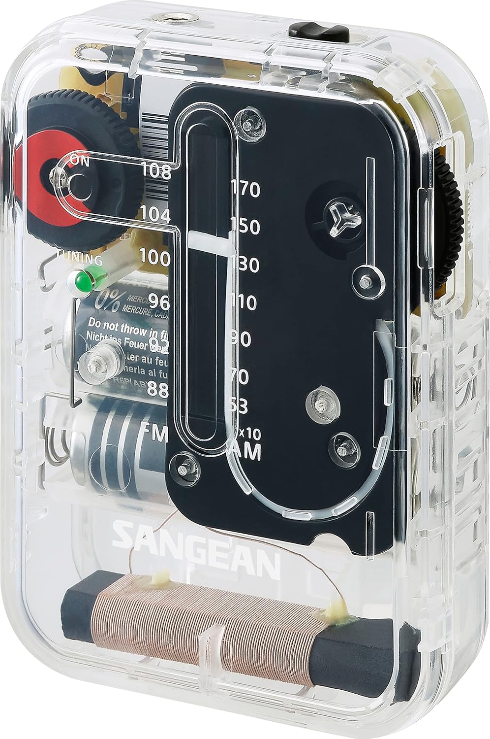 Sangean SR-32CL: Premium AM/FM Pocket Analog Radio – In Use