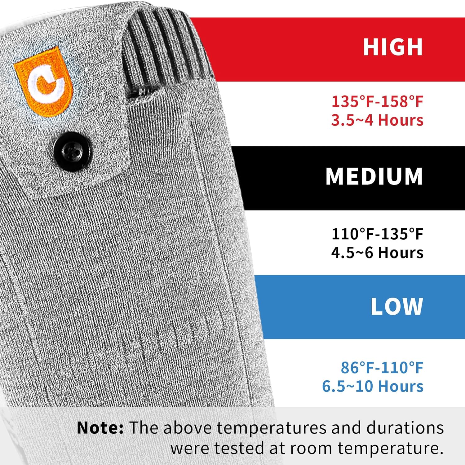 Heated Socks for Men Women, 5000mAh APP Control Battery Heated Socks Rechargeable Washable, Electric Socks Foot Warmer for Hiking Biking Camping Skiing Hunting Outdoor Work, Heating Socks (Gray)