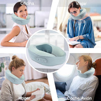 Neck Massager with Heat, Shiatsu Massagers for Back - Rechargeable Electric Neck and Shoulder Massage Cushion for Relieve Muscle Pain, 3D Kneading Pillow for Home, Office, Car, Travel, Gift
