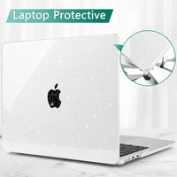 May Chen Compatible with [2022 Newest Release] MacBook Air 13.6 Inch Model A2681, Plastic Hard Shell Case for MacBook Air 13 inch Apple M2 Clip with Liquid Retina Display Fits Touch ID, Clear Glitter