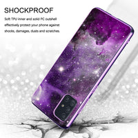 BENTOBEN Samsung A71 5G Case, Slim Fit Glow in The Dark Shockproof Hybrid Hard PC Soft TPU Bumper Anti Scratch Sturdy Non Slip Protective Cover for Samsung Galaxy A71 5G 2020, Nebula