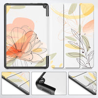 Mektron Case for All-New Amazon Fire HD 10 Tablet 2023 Release, Slim Fit Standing Cover with Auto Sleep/Wake,Floral S752
