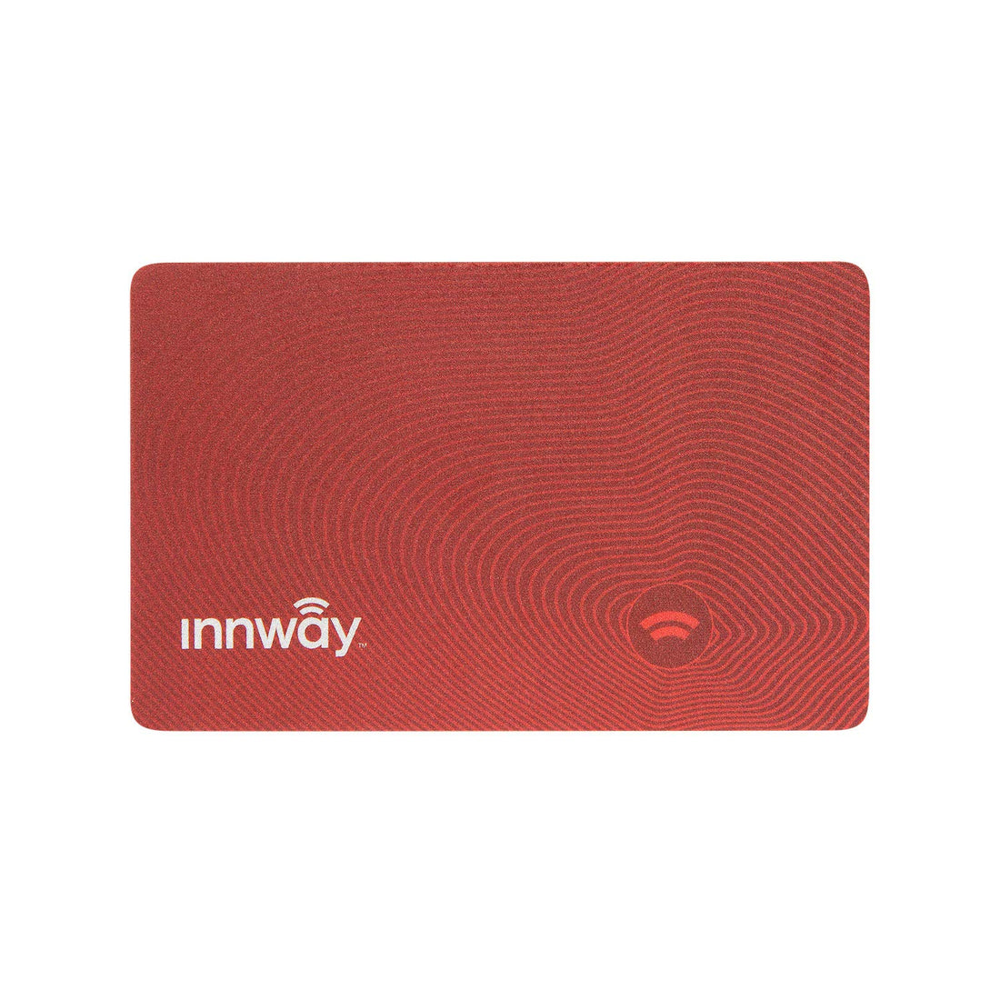 Innway Card - Credit Card Size Rechargeable Bluetooth Finder for Wallet, Passport, Luggage. iOS and Android Compatible. (Red - Limited Edition)