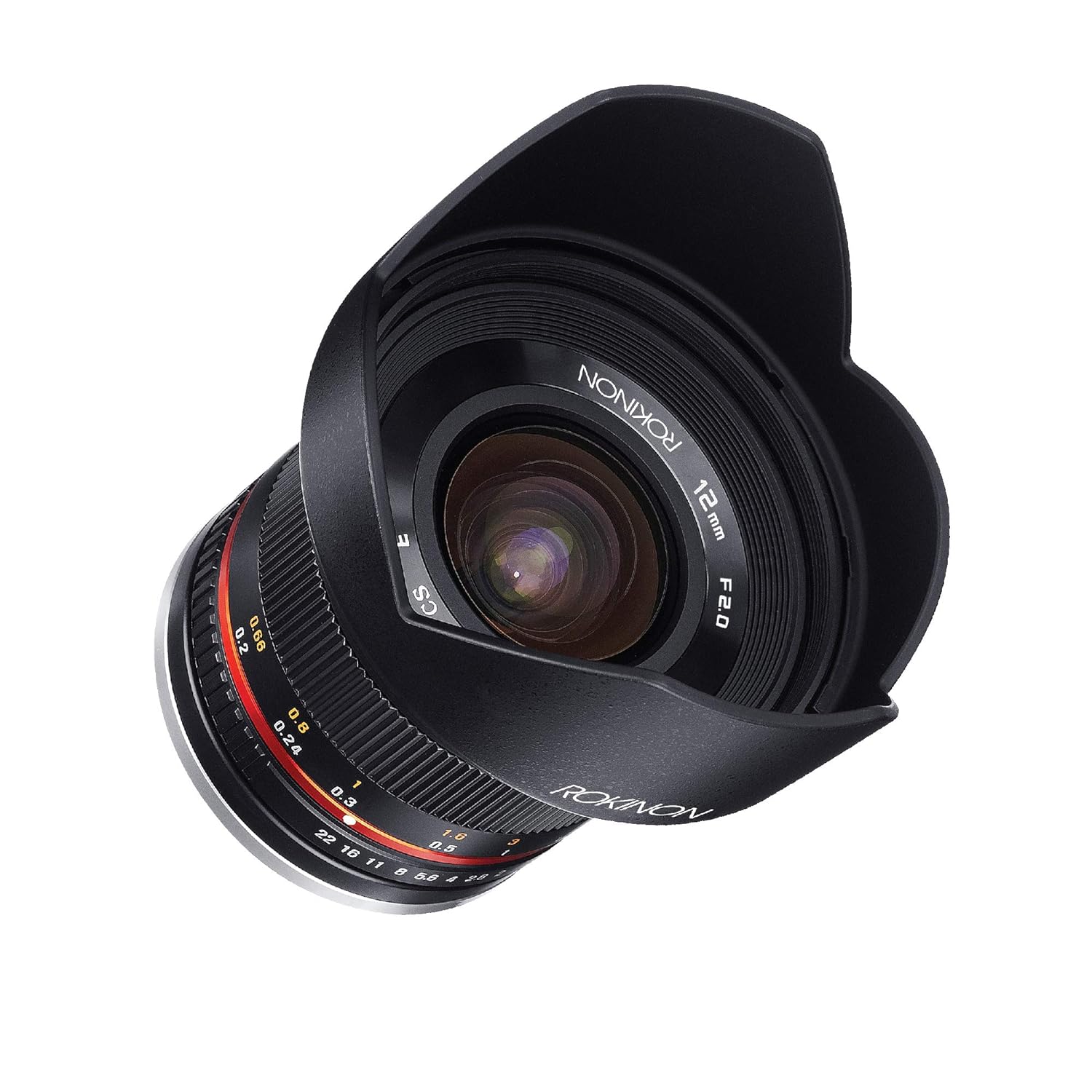 Rokinon RK12M-MFT 12mm F2.0 NCS CS Ultra Wide Angle Fixed Lens for Olympus and Panasonic Micro 4/3 (MFT) Mount Digital Cameras (Black)