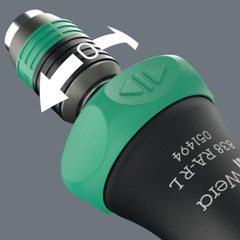 838 Ratchet: Wera 838 Ratchet Screwdriver – Close-up Detail