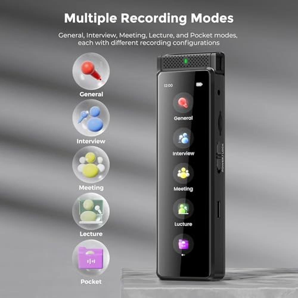 Voice Recorder: Innioasis R1 8GB Digital Voice Activated – Side View