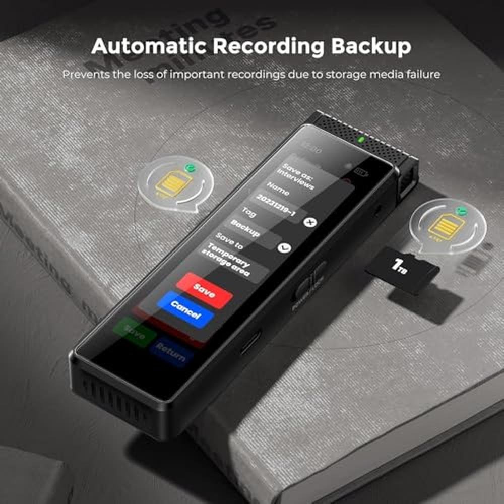 Voice Recorder: Innioasis R1 8GB Digital Voice Activated – Close-up Detail