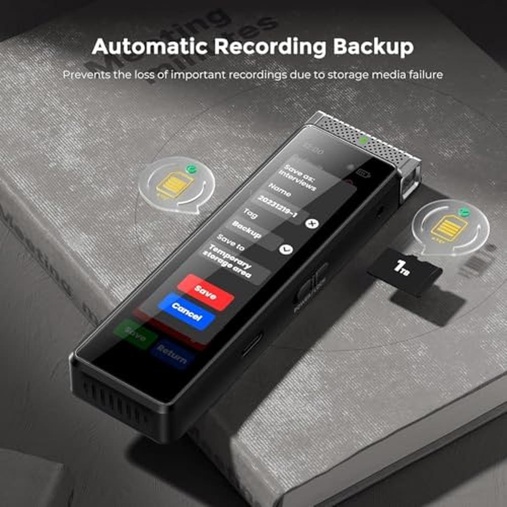 Voice Recorder: Innioasis R1 8GB Digital Voice Activated – In Use