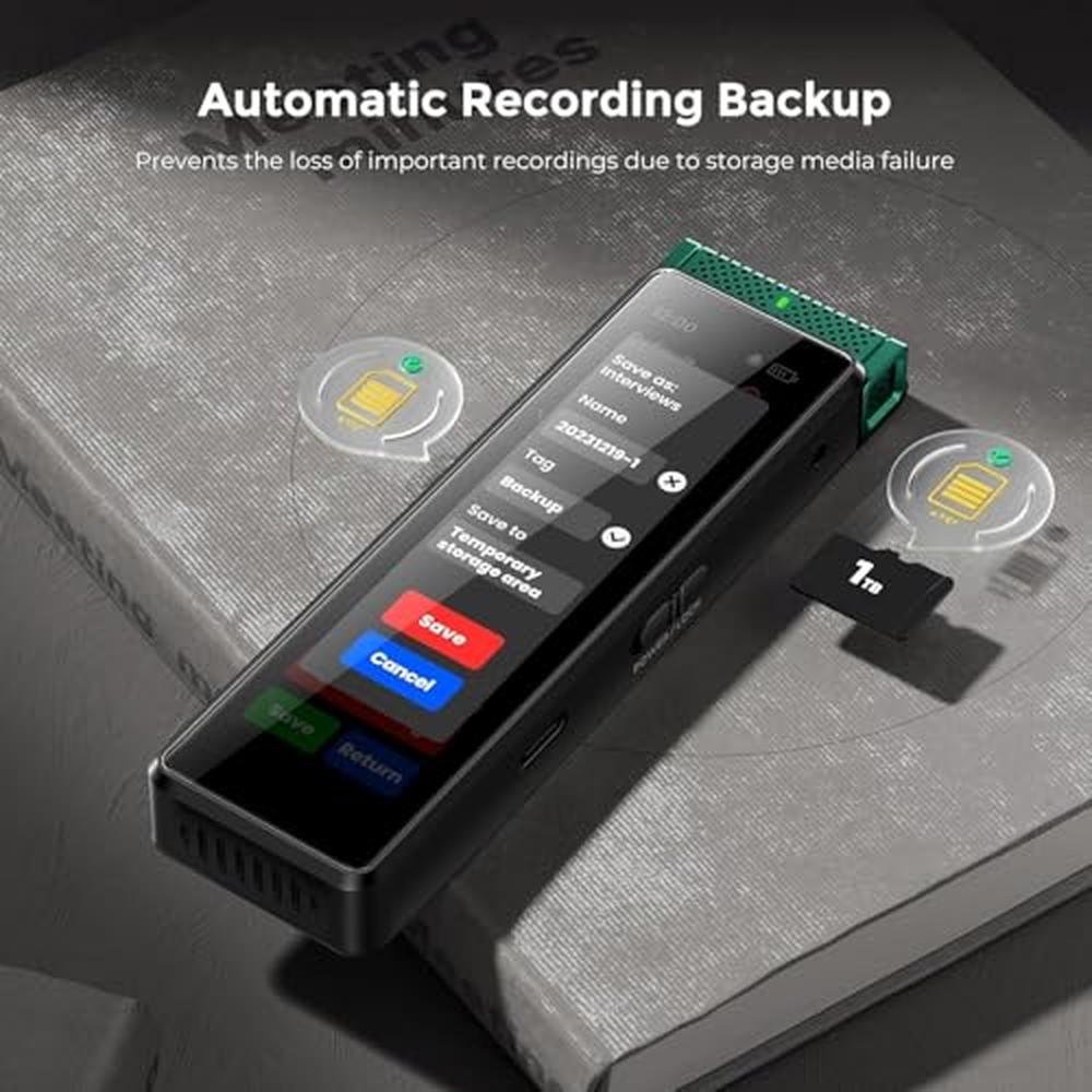 Voice Recorder: Innioasis R1 8GB Digital Voice Activated – Close-up Detail
