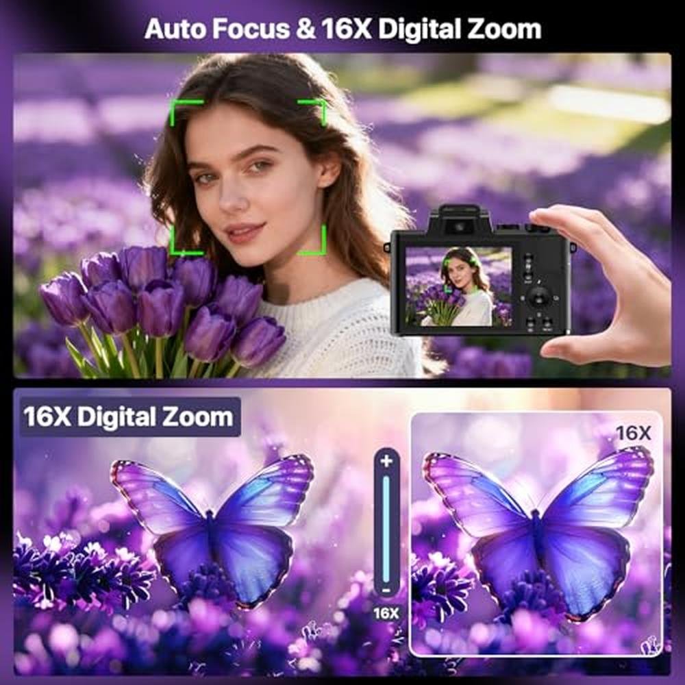 Digital Camera: 8K WiFi Autofocus 88MP Vlogging Camera – Packaging