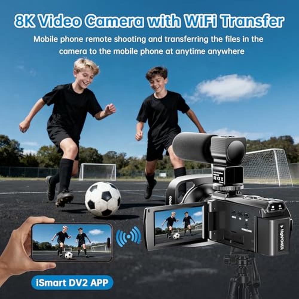 8K Video Camera: Camcorder 2025 Latest 88MP Ultra HD Video – Packaging