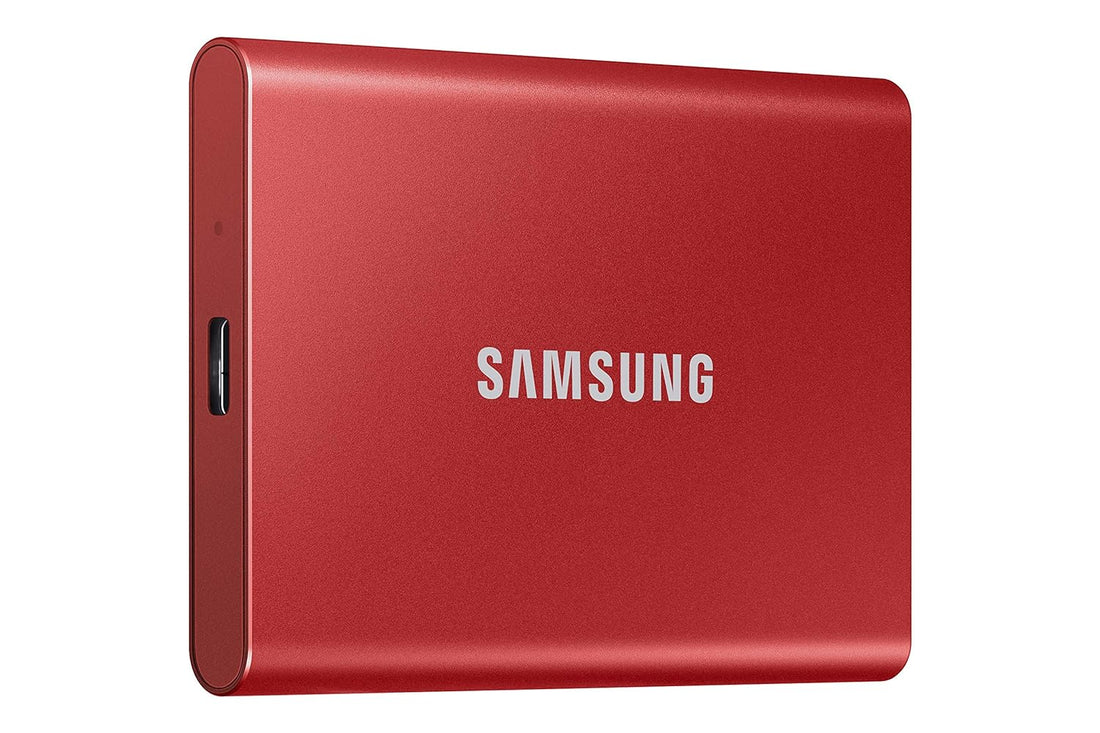 SAMSUNG T7 Portable SSD 1TB - Up to 1050MB/s - USB 3.2 External Solid State Drive, Red (MU-PC1T0R/AM)
