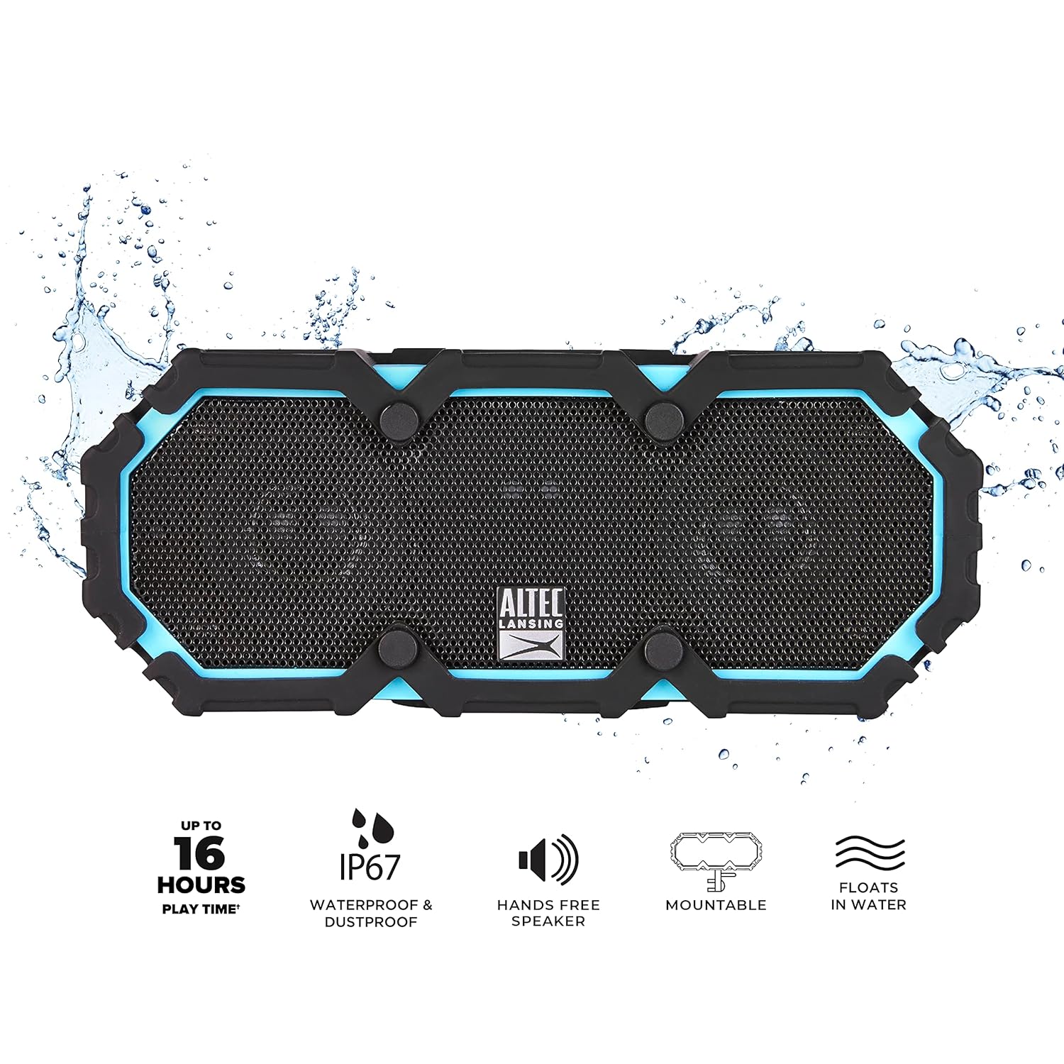 Altec Lansing LifeJacket 2 IMW577 Bluetooth Speaker (Aqua Blue)