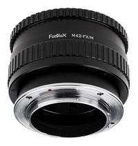 Fotodiox Lens Mount Adapter with Macro Focusing Helicoid, M42 Screw Mount Lens to Fujifilm X Camera Body (X-Mount), for Fujifilm X-Pro1, X-E1 Mirrorless Camera, Variable Magnification Helicoil