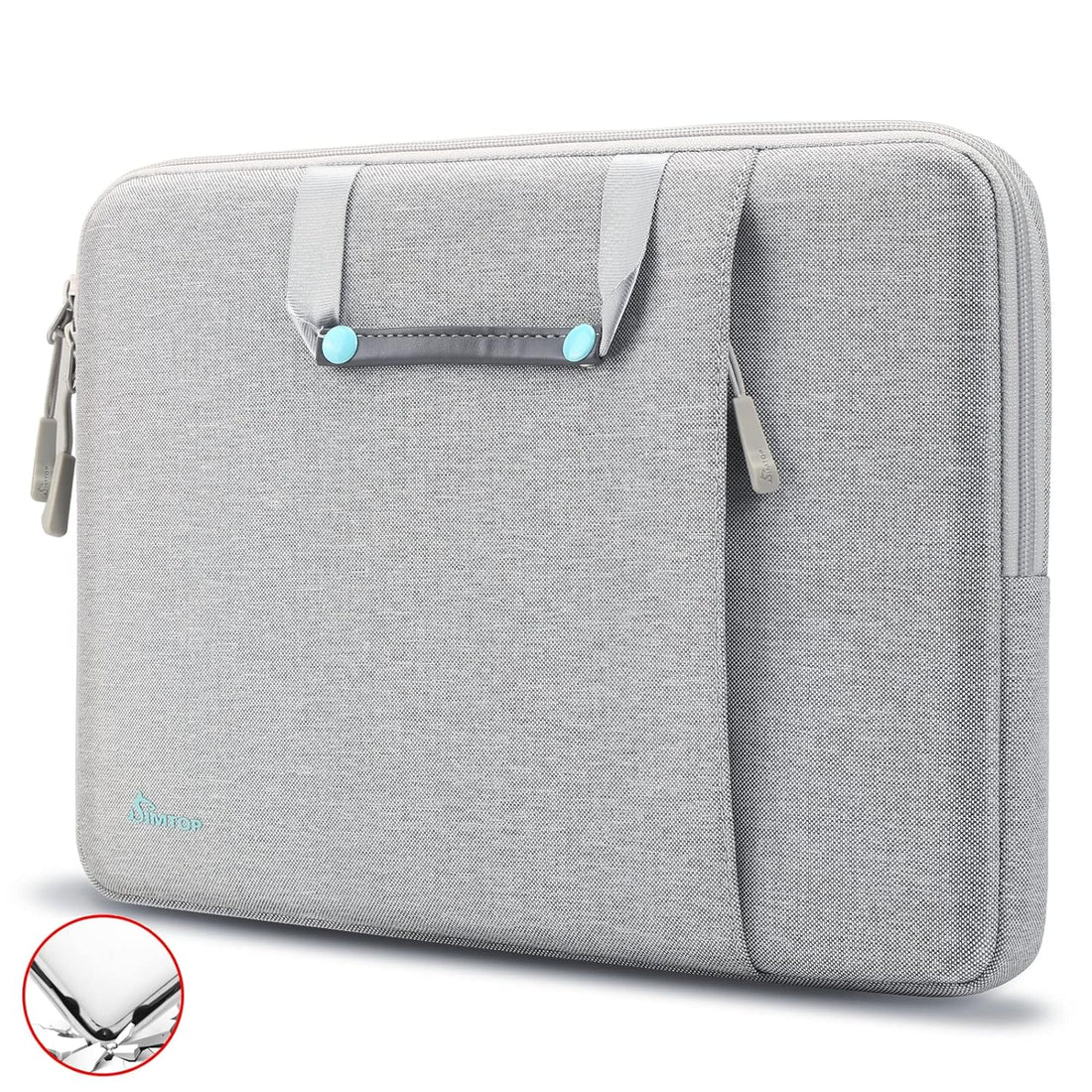 Laptop Sleeve for 15 Inch Microsoft Surface Laptop 4/3, Laptop Case 2020 Dell XPS 15, 15 inch MacBook Pro A1990 A1707, Laptop Cover HP Acer Dell Chromebook 14, Waterproof YKK Zipper Bag Polyester…