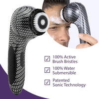 Michael Todd Soniclear Elite Antimicrobial Facial Cleansing Brush System, 6-Speed Sonic Powered Exfoliating Face Brush