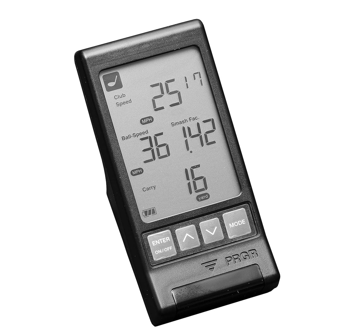 PRGR Black Pocket Launch Monitor (Newest Model with Included Batteries and Carry Case)