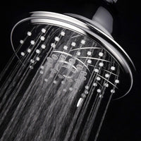 HOTEL SPA - Shower Head High Pressure with Shower Filter - 6 Inch Rain Shower Head - 3-Stage, Showerhead Filter for Hard Water, 6-Setting, Ultra-Luxury, Showerspa (Chrome)