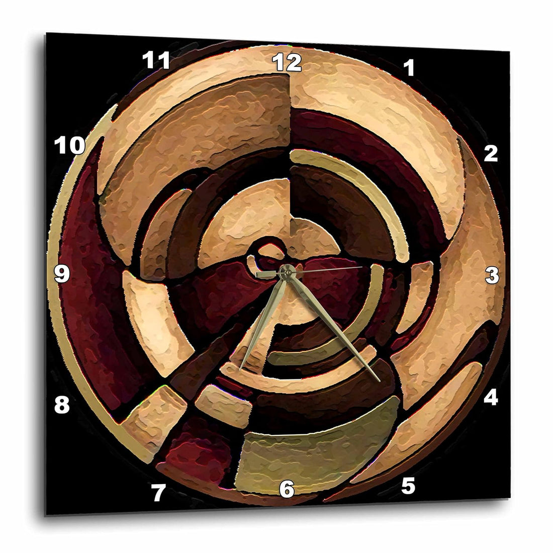 3dRose dpp_4050_1 LLC Digital Artwork Design Wall Clock, 10 by 10-Inch