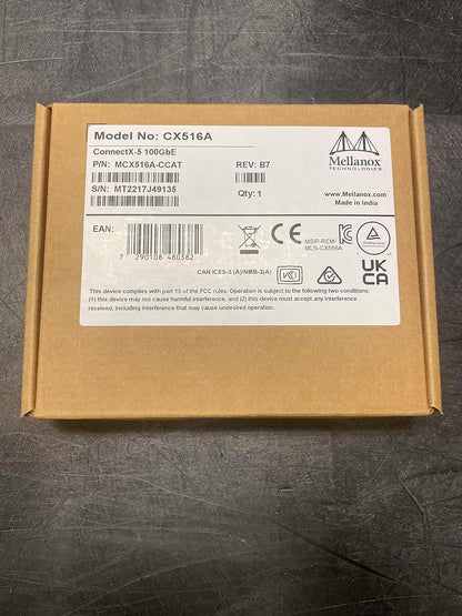 Mellanox MCX516A-CCAT ConnectX-5 EN Network Interface Card – Close-up Detail