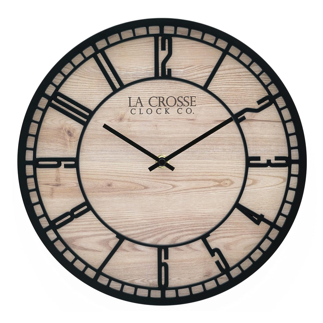 La Crosse Clock 404-3629 11.5-Inch Barrow Quartz Analog Wall Clock