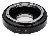 Fotodiox Pro Lens Mount Adapter - Miranda (MIR) SLR Lens to Canon EOS (EF, EF-S) Mount SLR Camera Body