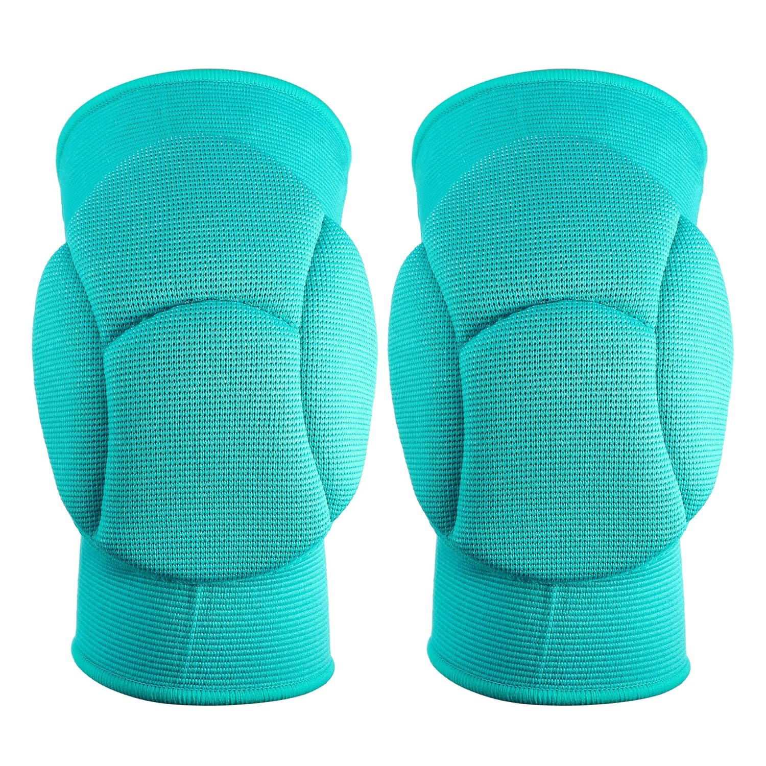 VOCOSTE 1 Pair Sporting Protective Knee Pad, Breathable Flexible Knee Support Compression Sleeve Brace, for Football Volleyball, Polyester, Green Size S
