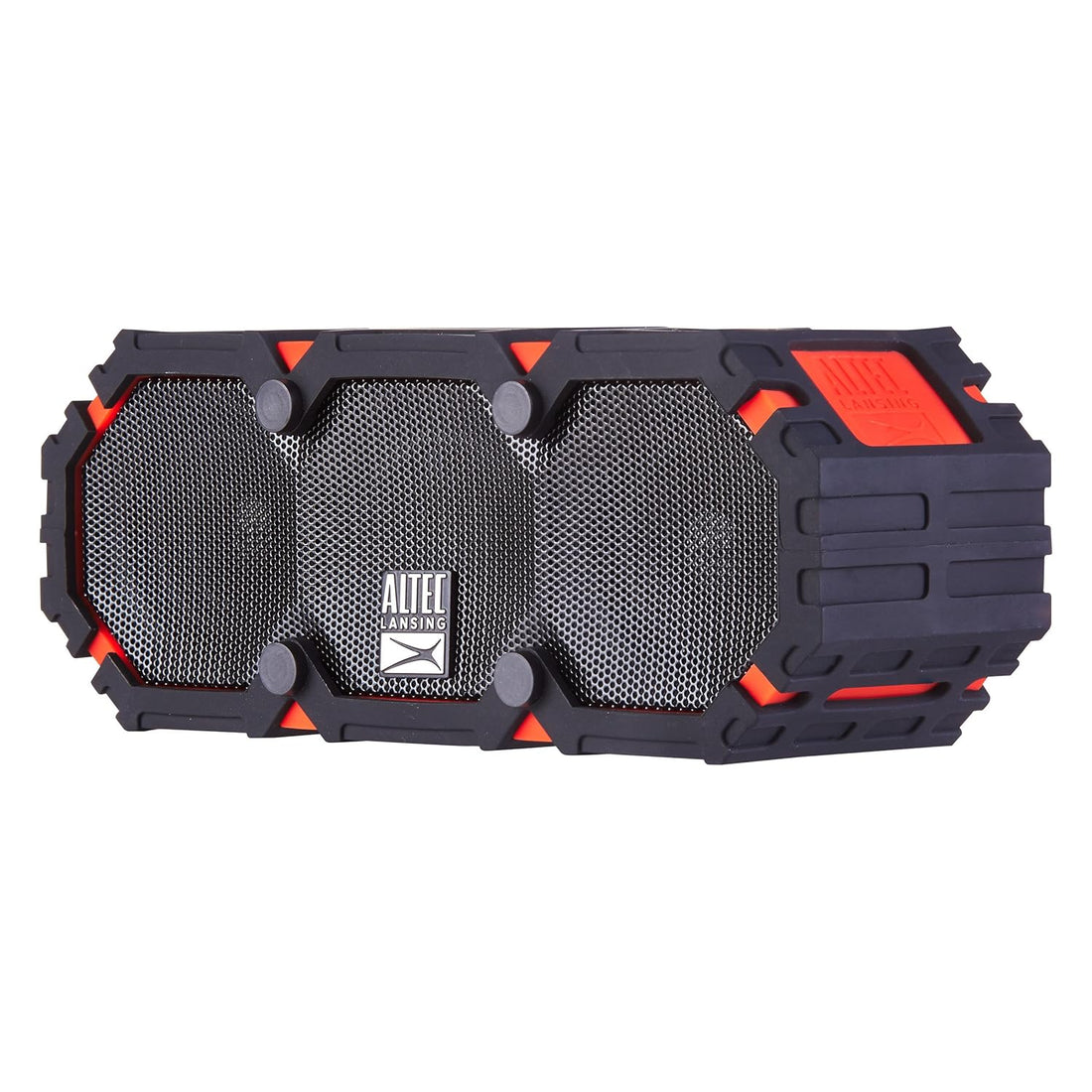 Altec Lansing iMW475 Mini Life Jacket Bluetooth Speaker Waterproof Wireless Bluetooth Speaker, Hands-Free Extended Battery Outdoor Speaker, Ultra-Portable 10ft Range, Dark Red