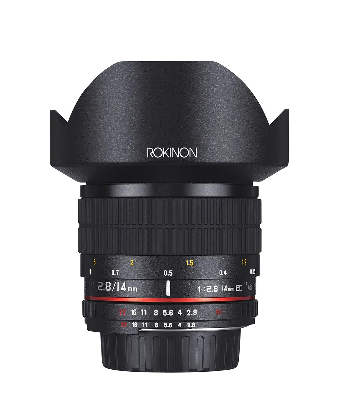 Rokinon FE14MAF-N 14 mm f/2.8 IF ED UMC Ultra Wide Angle Fixed Lens with Built-in AE Chip for Nikon (Black)