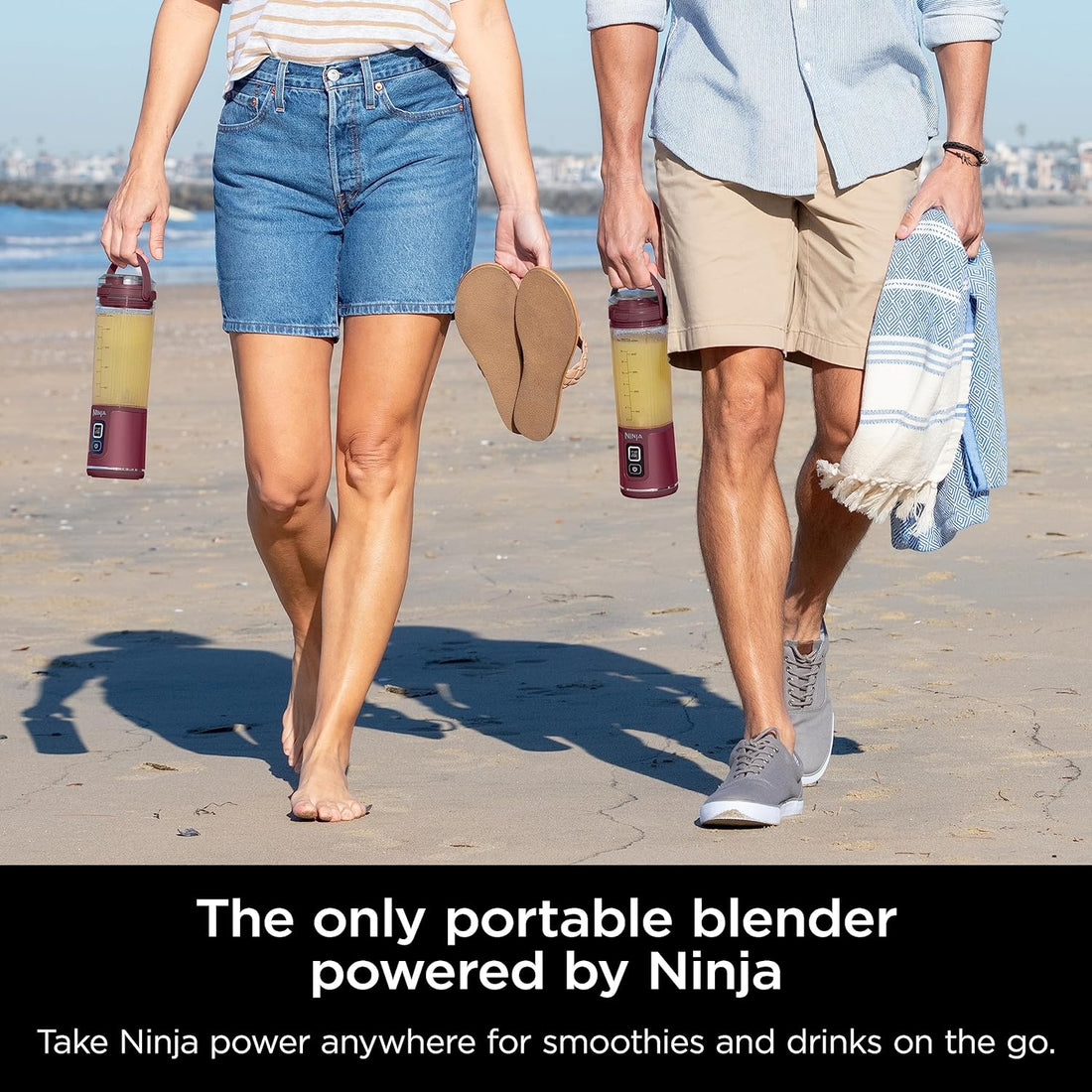 Ninja BC151CR Blast Portable Blender, Cordless, 18oz. Vessel, Personal Blender for Shakes & Smoothies, BPA Free, Leakproof Lid & Sip Spout, USB-C Rechargeable, Dishwasher Safe Parts, Cranberry Red