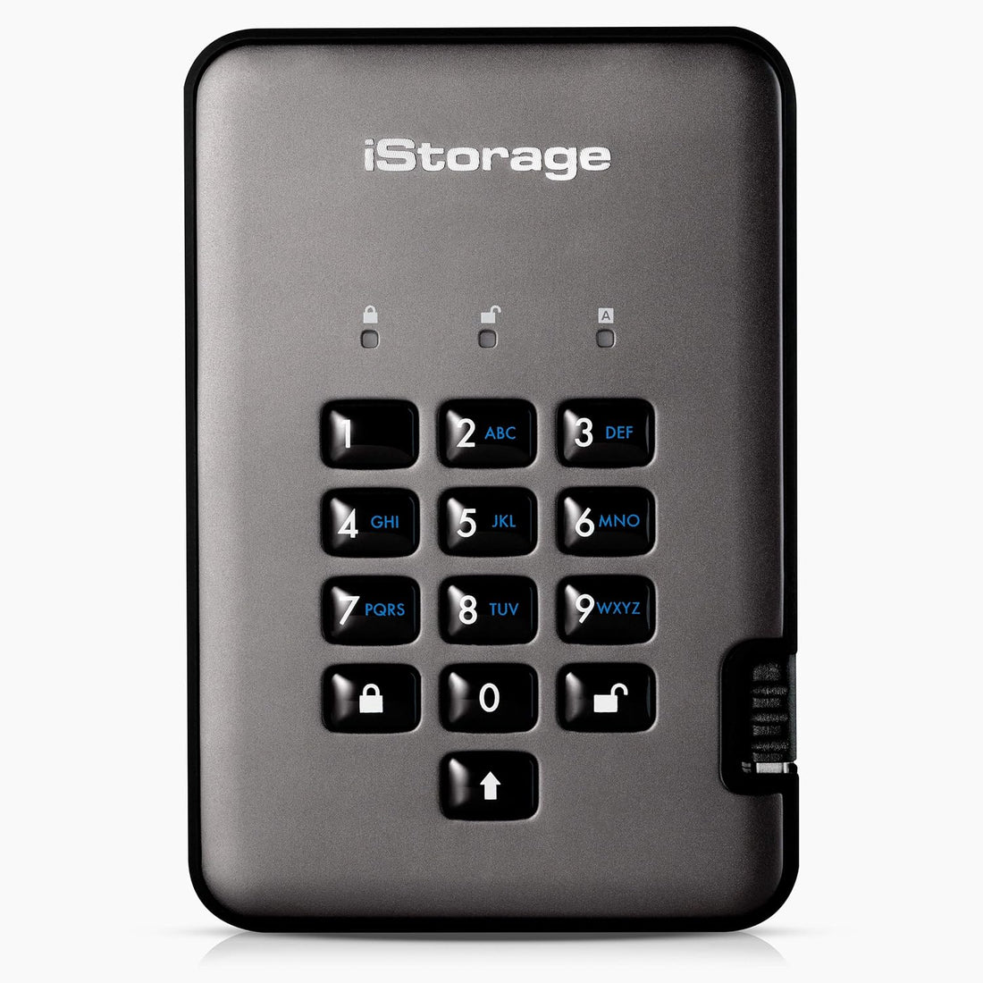 iStorage diskAshur PRO2 HDD 2TB | Secure Portable Hard Drive | FIPS Level 3 certified | Password Protected | Dust/Water-Resistant | Hardware encryption