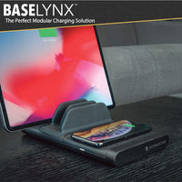 SCOSCHE BLKIT5-SP0 BaseLynx Qi-Certified Modular Wireless Charging Station Compatible with All Qi, Power Delivery 3.0, Standard USB-C or USB-A Devices