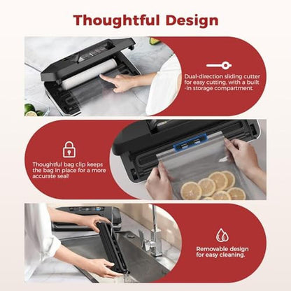 95kpa Vacuum Sealer Machine: Full Automatic with Double – Close-up Detail
