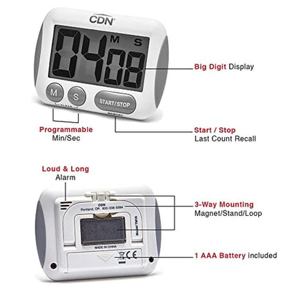 Extra Minutes Timer: Premium Digit Timer – Close-up Detail