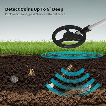 Hunter Detector: Bounty Hunter Junior Metal Detector – Side View
