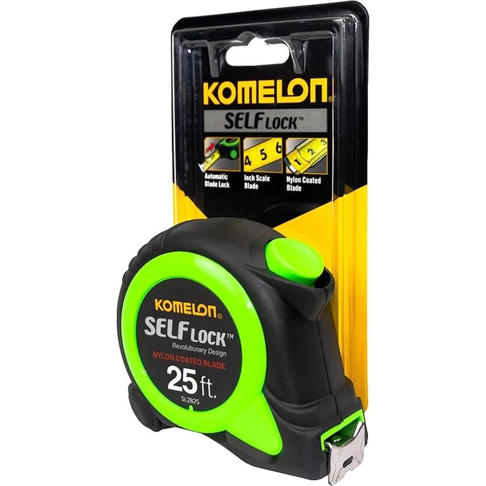 Komelon SL2825: 25-Foot Power Tape Measure with Self Lock – In Use