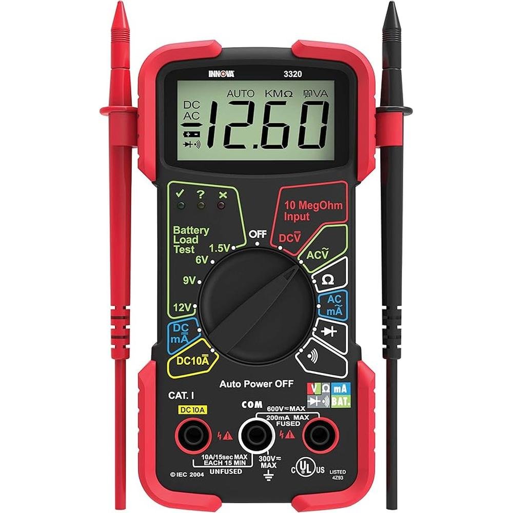 Innova 3320 Auto-Ranging Digital Multimeter – Side View
