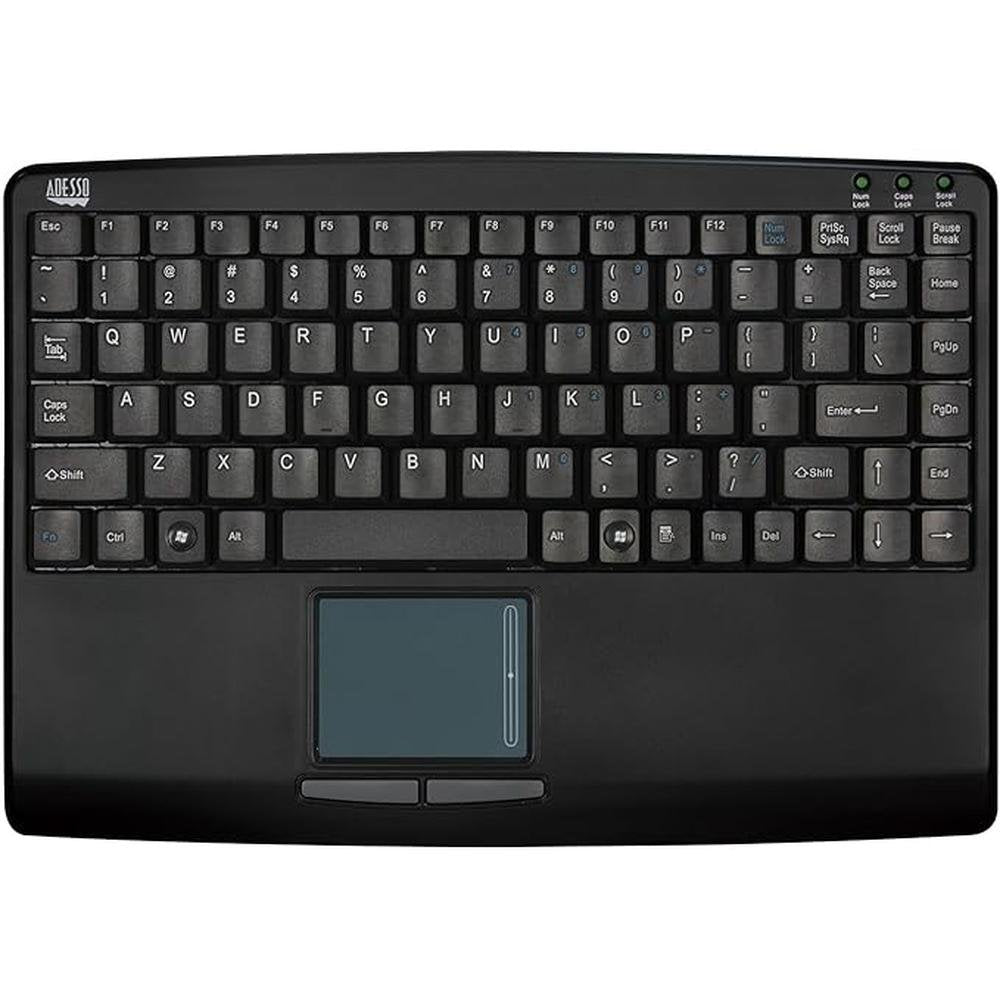 AKB 410UB: SlimTouch Mini USB Keyboard with Built-in – Front View