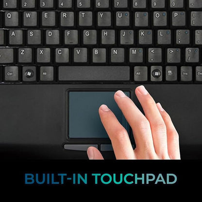 AKB 410UB: SlimTouch Mini USB Keyboard with Built-in – In Use
