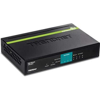 TRENDnet TPE-S44 Unmanaged Switch for Surveillance Systems – Front View