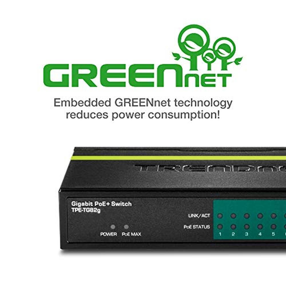 TRENDnet TPE-S44 Unmanaged Switch for Surveillance Systems – Close-up Detail