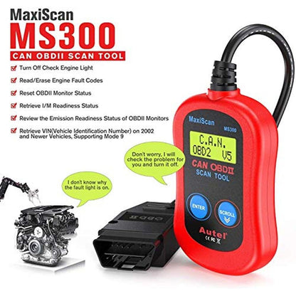 Autel MS300 OBD2 Scanner Code Reader – Side View