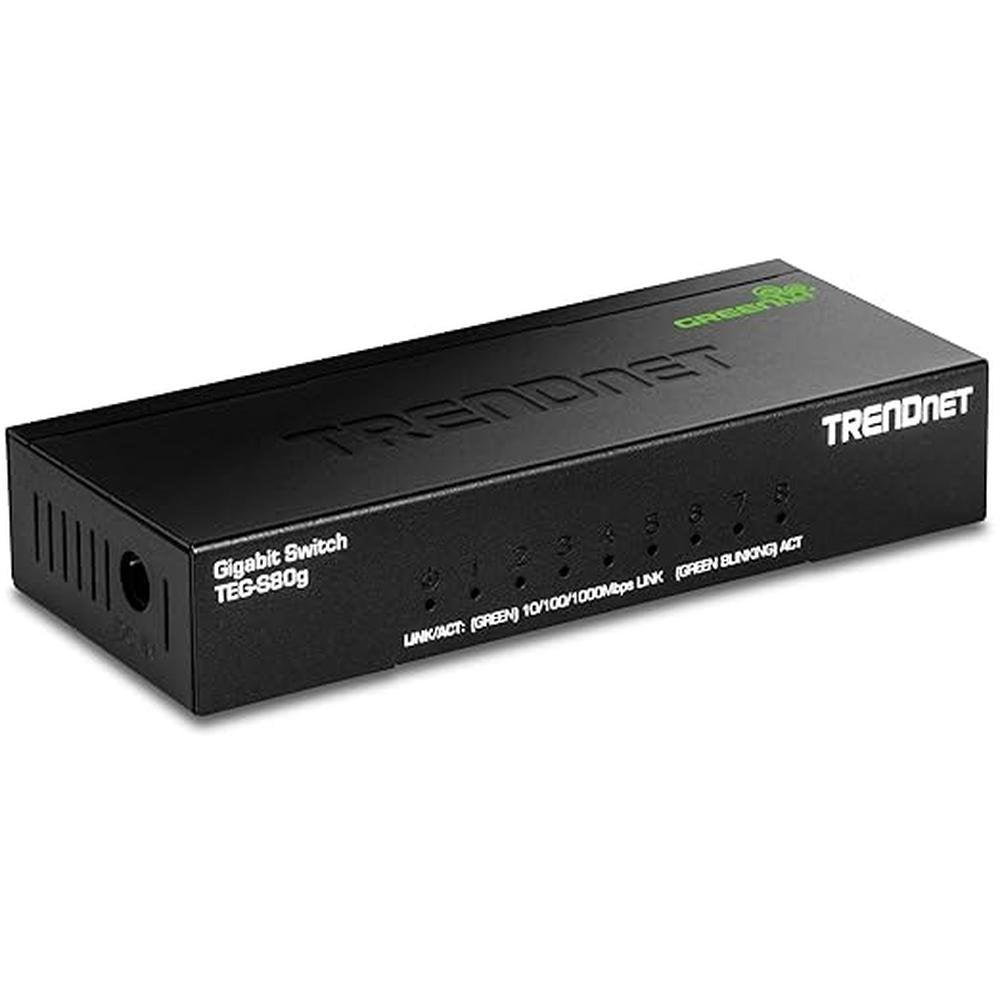 TRENDnet 8-Port Mini Gigabit Switch – Front View