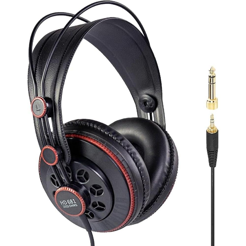 Superlux HD681 Semi-Open Back Wired Over Ear Headphone with – Front View