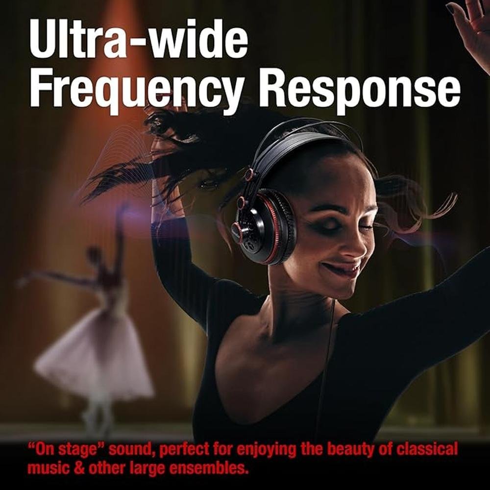 Superlux HD681 Semi-Open Back Wired Over Ear Headphone with – In Use