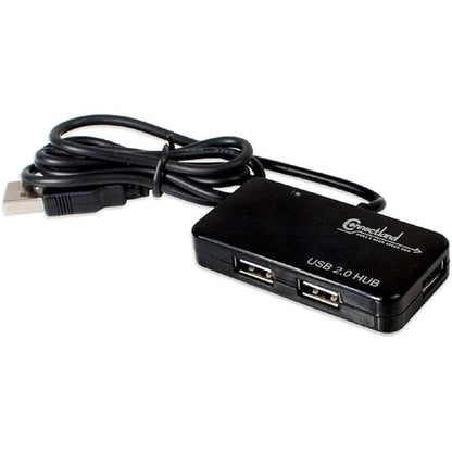 Connectland CL-HUB20033 Ultra Slim USB 2.0 4 Port Hub for – Front View