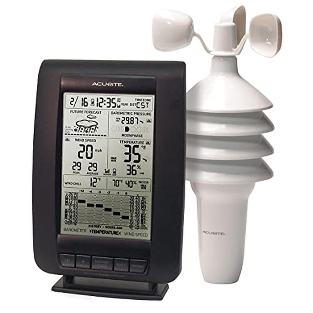 Acurite 00634A3: Wireless Weather Station with Wind Sensor – Front View