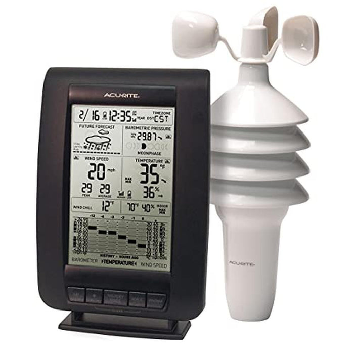 Acurite 00634A3: Wireless Weather Station with Wind Sensor – Front View